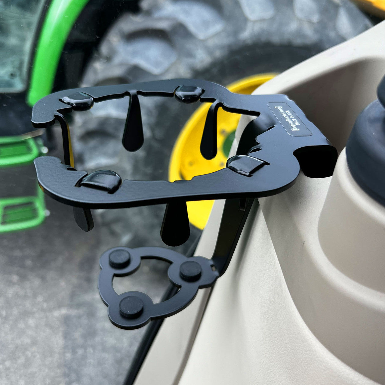 Cup holder for John Deere Compact Cab Tractor
