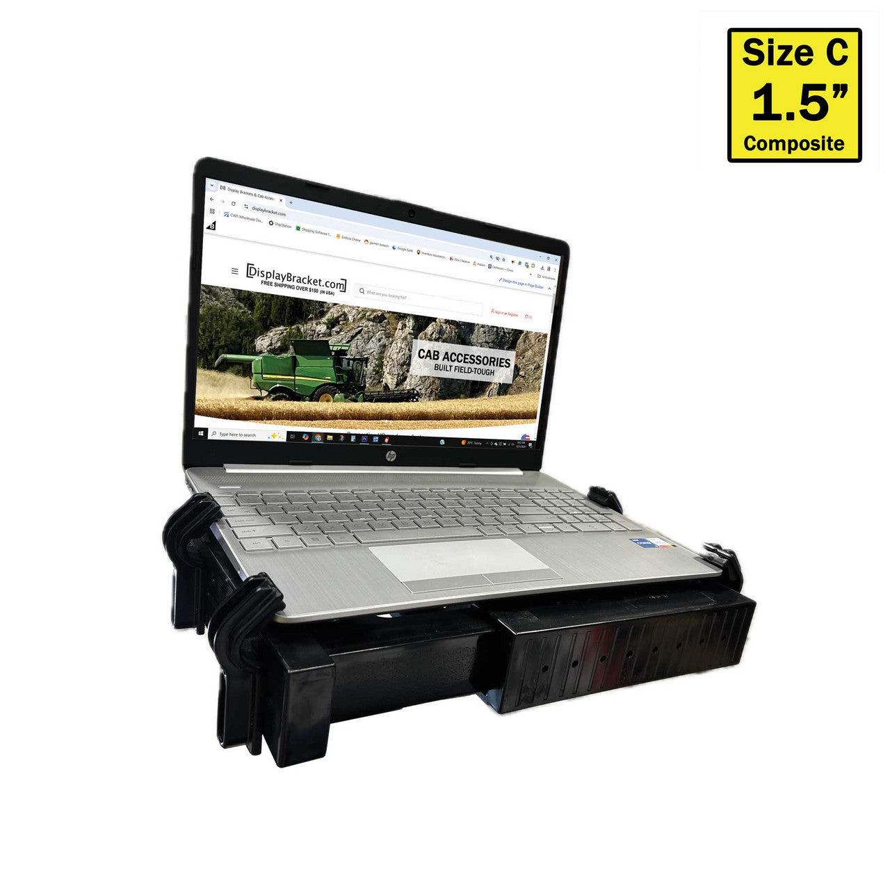 RAM Mount Universal Laptop Mount Tough Tray II with 1.5" C Size Ball RAM-234-6