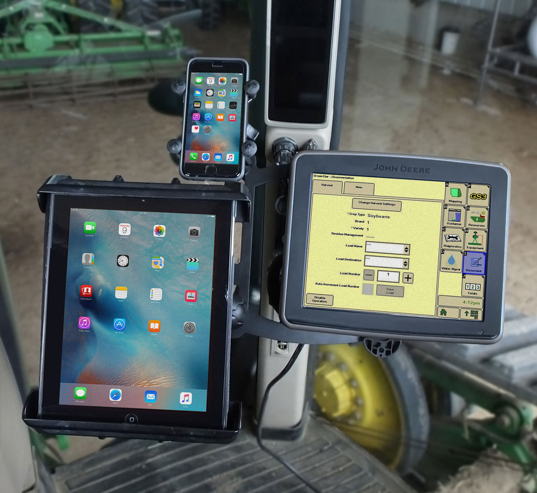 Multi Mount bracket is designed to be versatile for any displays at the corner post in the cab.