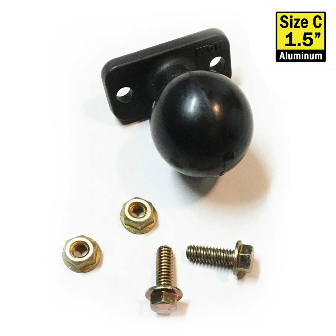 1.5" B Size Ball for Display Bracket Hole-N-Slot Pattern