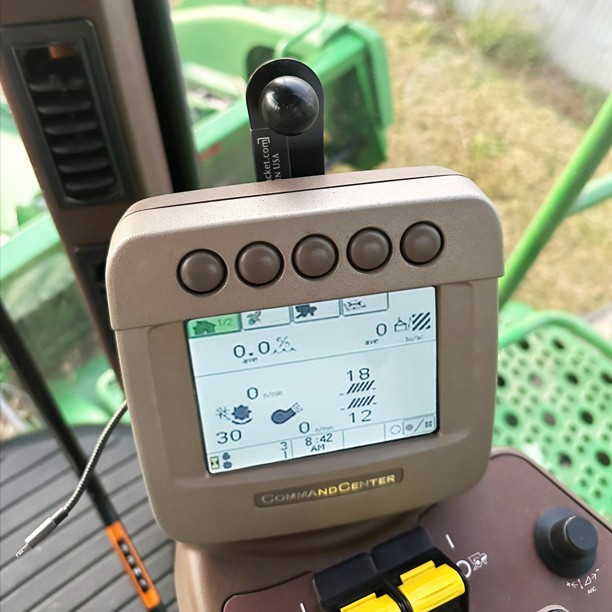 Phone Holder Kit for a John Deere 70 Series Combine and S550, CP690, CS690, 7760 Cotton Picker