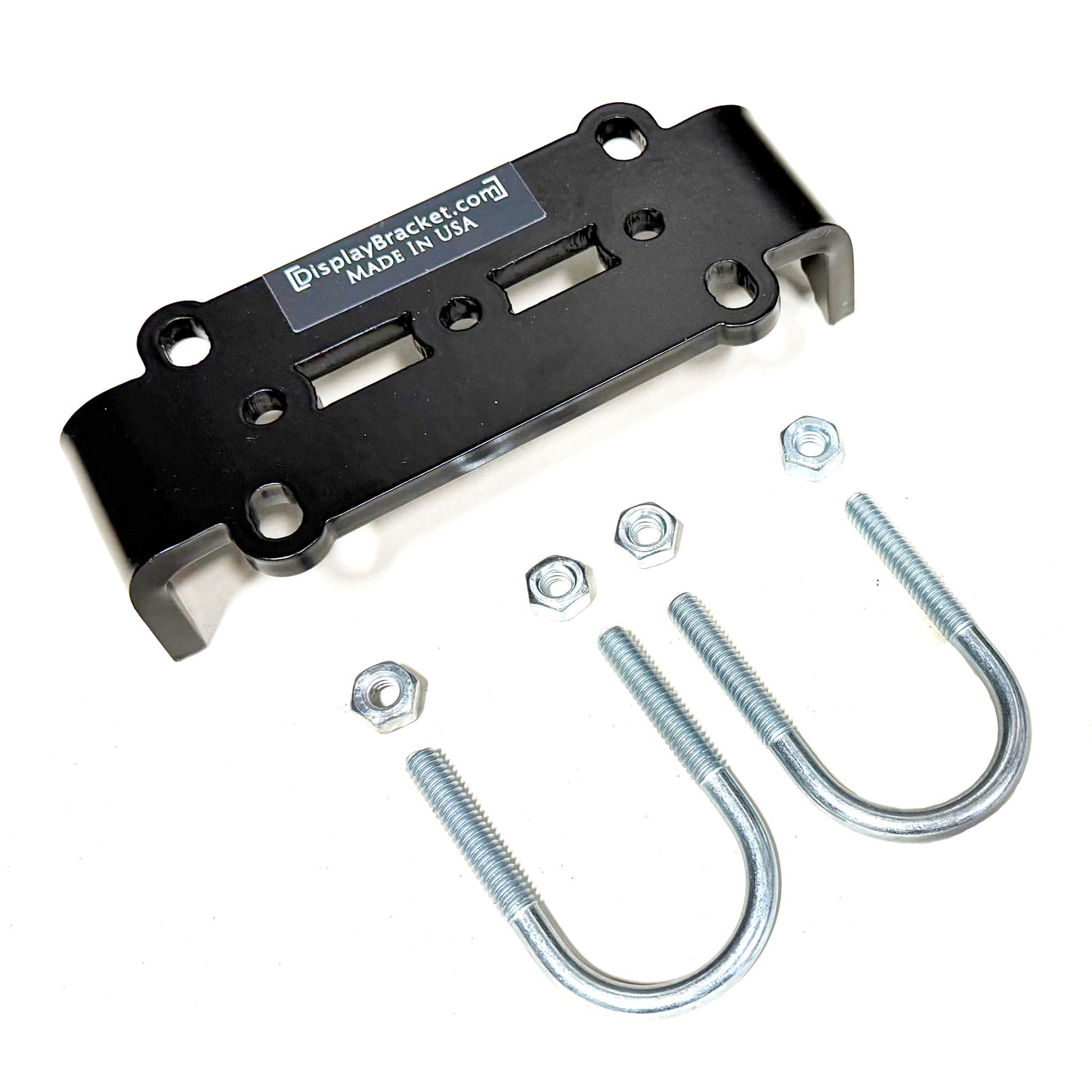 SMALL - Flat Surface Mount for Round Pipe in Equipment Cab
