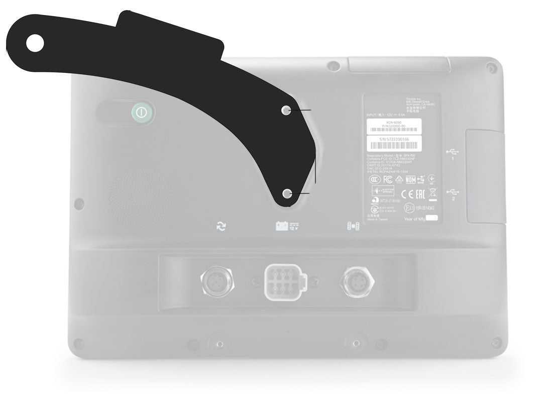 Phone Holder Kit Trimble 2 XCN-1050 or GFX  Monitor (AMPS 2-Hole Pattern)