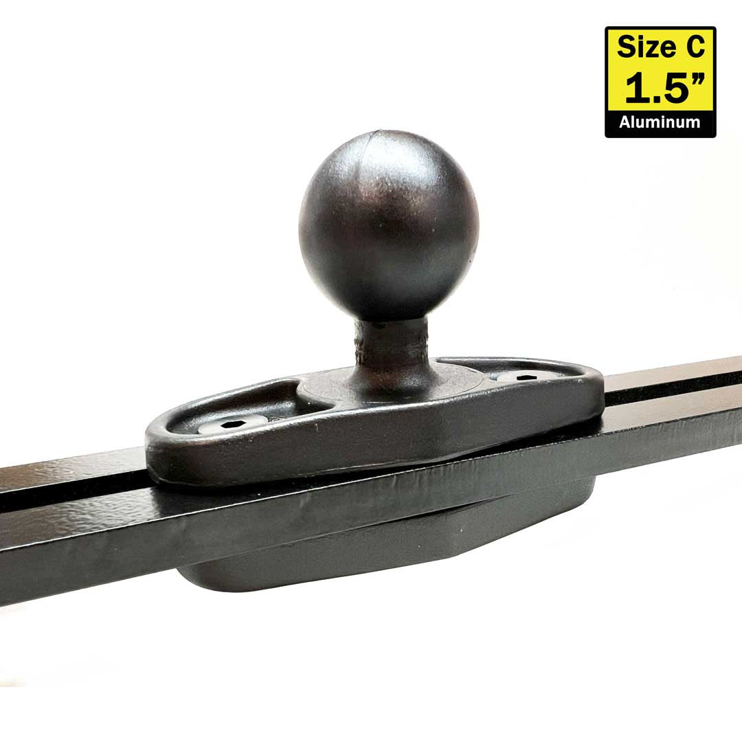C Size Ram Ball for John Deere Side Window Rail Bar
