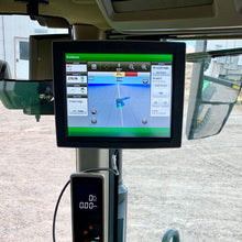 Metal Bracket for mounting a John Deere 2630, 4640 or GEN 4 extended monitor on the accessory rail in the cab. 