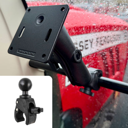 Mounting bracket for a Massey Ferguson Tractor Cab that is in the front window